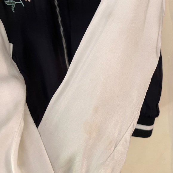 Forever 21 Floral Bomber Jacket (Size: US Small) - Picture 5 of 6